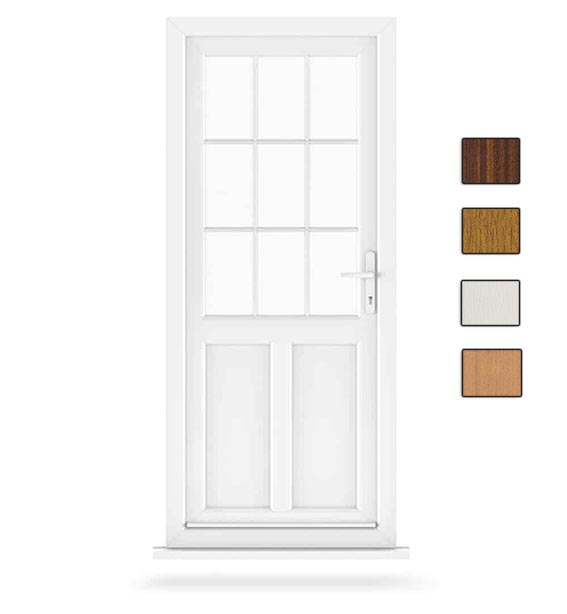 High-Quality UPVC Doors with Glass for Energy Efficiency and Security